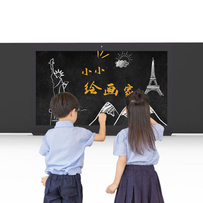 86-Zoll-interaktives schwarzes Smart-Board LED-Digital-Kreide-Board für den Unterricht