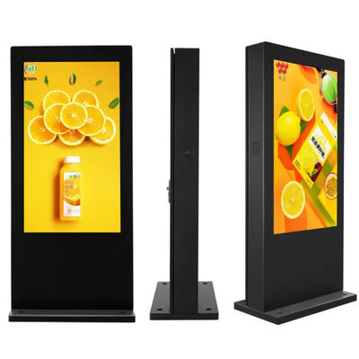 Maßgeschneiderte schwarze Digital Signage-Anzeige mit 32 Zoll 43 Zoll 75 Zoll