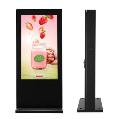 Mehrsprachige Digital Signage-Bildschirm für den Außenbereich Wetterfest WiFi-Verbindung
