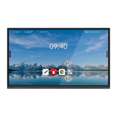 65 Zoll schwarzer Rahmen Interaktiver Touchscreen Whiteboard mit 1x10W Lautsprechern