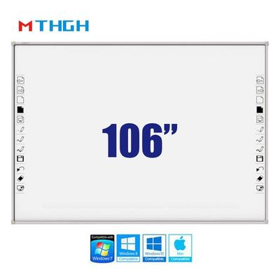 106 Zoll Elektromagnetische Berührung Smart Whiteboard 3840X2160 Bildschirmauflösung Für die Interaktion mit der Schule