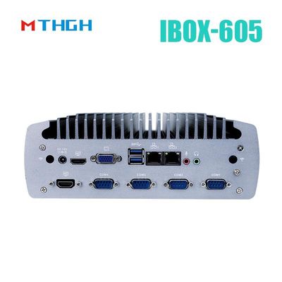 Intel Core I5-8500T Aluminium-Chassis Mini-PC, Windschrauberfreier Industriecomputer IBOX-605