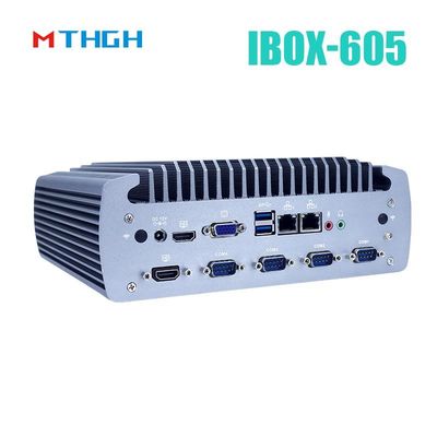 Intel Core I5-8500T Aluminium-Chassis Mini-PC, Windschrauberfreier Industriecomputer IBOX-605