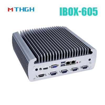Intel Core I5-8500T Aluminium-Chassis Mini-PC, Windschrauberfreier Industriecomputer IBOX-605