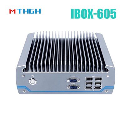 Intel Core I5-8500T Aluminium-Chassis Mini-PC, Windschrauberfreier Industriecomputer IBOX-605