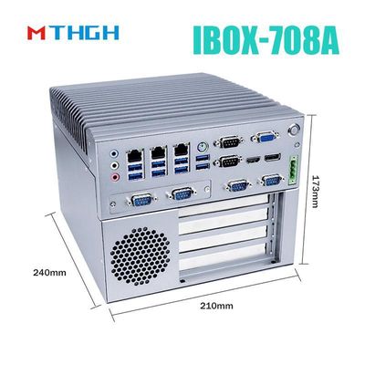 I3 6100T Quad-Core Ventilatorlose Mini-Industrielle PC mit 12V Gleichstromversorgung und 64G SSD