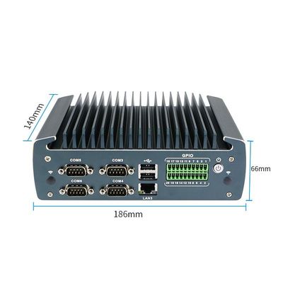 IBOX-1226 J6412 Industrieller Ventilatorloser Mini-PC mit 32 GB RAM und 12 V Gleichstrom-Eingang