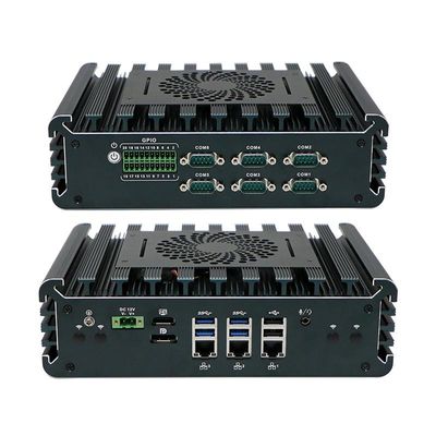 Quad-Core IBOX-3126 Mini PC 3*Intel I225-V 2.5G LAN Industriearbeitsstation