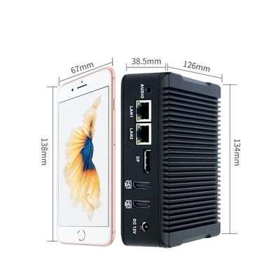 Nano-N5 Plus Industrial Mini PC Quad-Core J3710 1XMSATA 2.5 Festplatte 2XUSB3.0