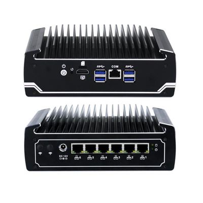 IBOX-501 N18 Fanless Mini Industrial PC Quad Core 32 GB Speicher mit MSATA