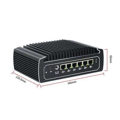 IBOX-501 N18 Fanless Mini Industrial PC Quad Core 32 GB Speicher mit MSATA
