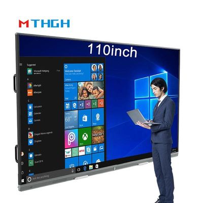 110 Zoll Interaktiv Touch Whiteboard 350cd/M2 Helligkeit Schiebe-All-in-One-Maschine