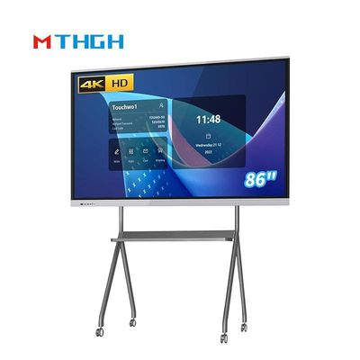 86 Zoll 16 9 Interaktiver Touchscreen Whiteboard 4K 300cd/M2 Infrarot-Technologie