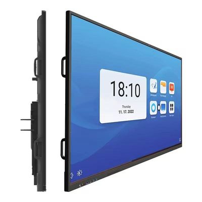 4K 75 Zoll 20 Punkte Infrarot Touch Interaktives Whiteboard für den Unterricht im Schulklassenzimmer