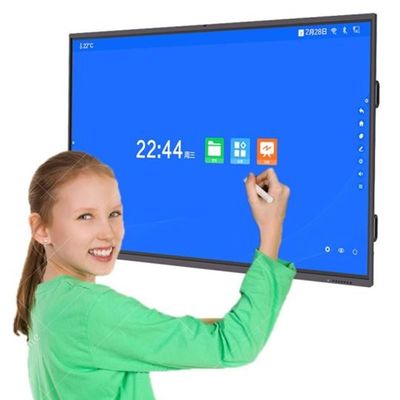 4K 65 Zoll 16:9 Interaktives LCD-Whiteboard Infrarot/Kapazitativ Touch für intelligente Bildung