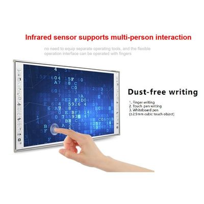 86 Zoll 20 Punkte Infrarot-Touchscreen elektronisches interaktives Whiteboard Smart Digital Board für die Schule