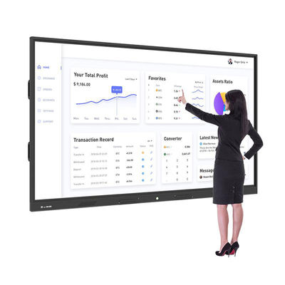 Multi-Touch IR / Kapazitiv Touchscreen Präsentationsbrett mit 400cd/M2 Helligkeit