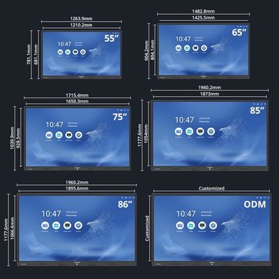 Multi-Touch IR / Kapazitiv Touchscreen Präsentationsbrett mit 400cd/M2 Helligkeit