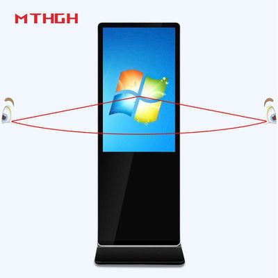 43-Zoll-Innenfläche Stehende Digitale Beschilderung Wi-Fi/Bluetooth/USB angeschlossene Digitale Beschilderung