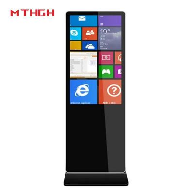 43 Zoll Wandmontage Fußboden stehende digitale Anzeige mit Wi-Fi Bluetooth und USB