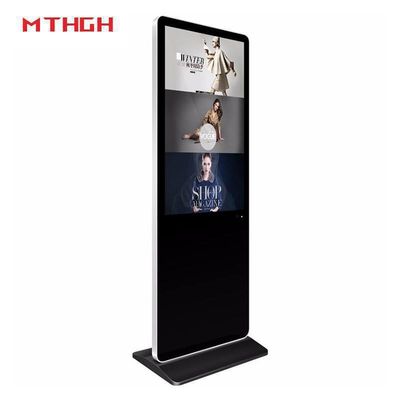 49 Zoll schwarze Digital Signage mit Wi-Fi/Bluetooth/USB-Verbindung und Audio/Headphone-Ausgängen für eine optimale Audioausgabe