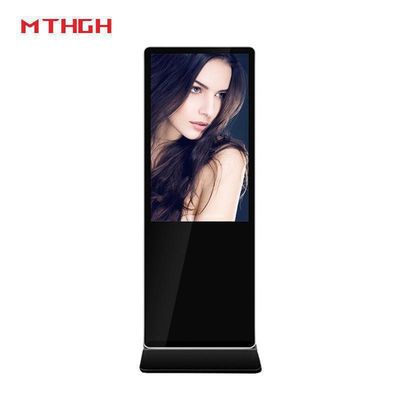 49 Zoll 1080 P Auflösung Fläche Stehende digitale Beschilderung mit 8 GB Speicher und Wi-Fi / Bluetooth / USB-Konnektivität