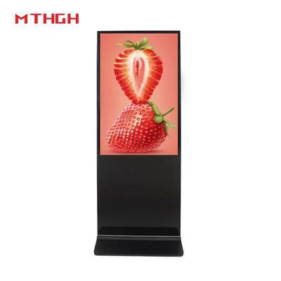 49 Zoll 1080 P Auflösung Fläche Stehende digitale Beschilderung mit 8 GB Speicher und Wi-Fi / Bluetooth / USB-Konnektivität