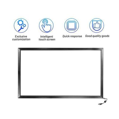 55-Zoll-Hochübertragung IR-Touchscreen DC 5V Stromversorgung und mehr als 90% Lichtübertragung