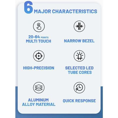 55-Zoll-Infrarot-Touchscreen für industrielle Anwendungen
