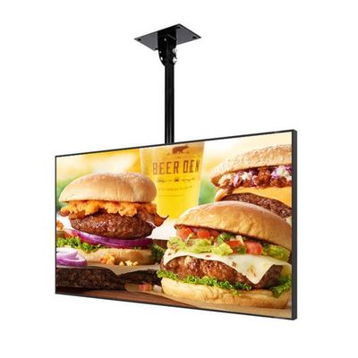 Restaurant Elektronische Digitale Beschilderung 49 Zoll Hängende Wandmontierte Digitale Anzeige Mit 3840x2160 Auflösung