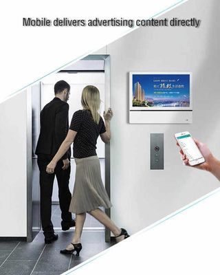 Innenlift-Medien Wandmontierte digitale Werbebildschirm für anpassbare Werbeanzeige