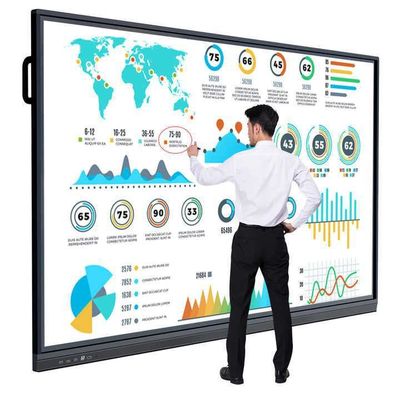 Interaktives Whiteboard für Schulklassenzimmer Touchscreen-Präsentationsbrett mit Lebensdauer ≥50000 Stunden und einfacher Installation