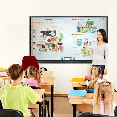 110 Zoll Interaktives Touchscreen-Display 16 9 Bildverhältnis DP Schnittstelle Professionelle Demonstrationsplatte