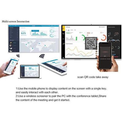 16 9 Aspektverhältnis Interaktives Touchscreen-Demo Board Und ≥50000 Stunden Lebensdauer