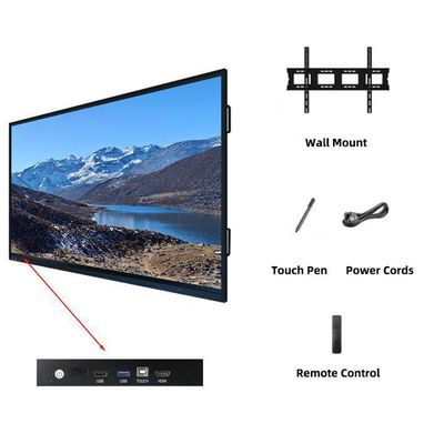 Interaktive Touch Whiteboard Ultimate Präsentation mit HDMI I/O und OPS PC I9 Konnektivität Lösung