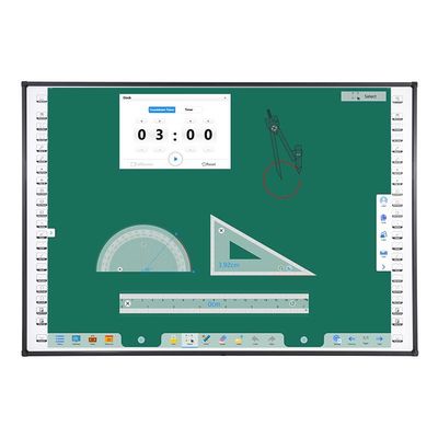 120 Zoll 10-Punkt-Touch-Bildschirm Lehrbrett Wand mit Hotkeys montiert