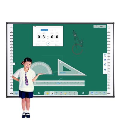 120 Zoll 10-Punkt-Touch-Bildschirm Lehrbrett Wand mit Hotkeys montiert
