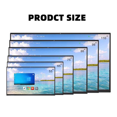 Anti-Glare Glas Interaktiver Touchscreen Whiteboard Android 8+128G Win 10 11 40 Punkt Berührung