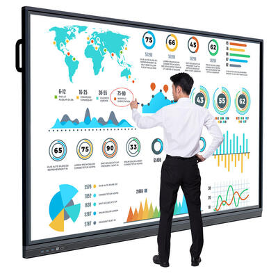 65 Zoll 4+32 Infrarot-Touch-All-in-One-Interaktives Touchscreen-Smartboard 4K UHD für Schulungen