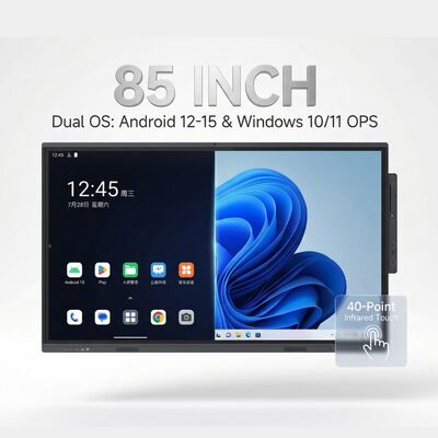 Interaktives Touchscreen-Whiteboard mit natürlichen Schreibgefühlen und Anti-Glanz-Oberfläche mit Temperglasschutz